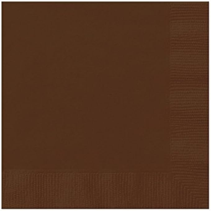 LUCHEON NAPKINS 20 PIECES, BROWN - Image 1